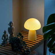 2 stk. mushroom bordlampe gul(ubrugt)