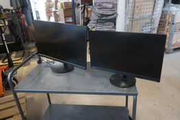 2 stk. skærme LENOVO D24-20 og L27i-28