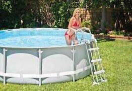 Intex Deluxe Pool sikkerhedsstige med aftagelige trin til pools - 92-107 cm