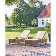 Terni foldbar solvogn - natur 198x62 cm