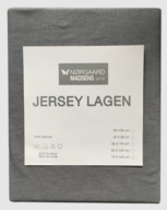 8 stk. Nørgaard Madsen jersey lagen 70x160 cm - Mørke Grå