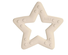 3 stk. Bibs Bitie bidering, Stjerne - ivory