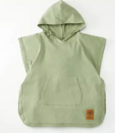 2 stk. Cloby UV Poncho – Olive Green – 3-5 år