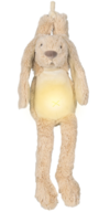 2 stk. Happy Horse kaninen bamse med natlys og beroligende lyde, beige - 34 cm
