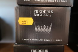 6 stk. skåle FREDERIK BAGGER Crispy Porcelain Bowl 1