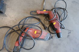 2 stk. slagboremaskiner HILTI TE 3-M, TE 1