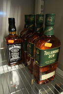 5 flasker whiskey JACK DANIELS OG TULLAMORE DEW