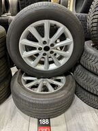 2 stk. Alufælge 16" med Bridgestone 215/55R16 dæk