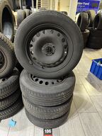 4 stk. Stålfælge 16" med Goodyear 205/60R16 dæk