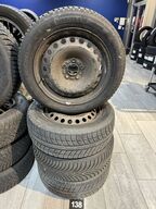 4 stk. Stålfælge 16" med Michelin 205/55R16 Vinterdæk