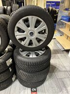 4 stk. Stålfælge 16" med Goodyear 215/55R16 vinterdæk