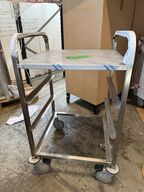 Kurvevogn til 3 opvaskekurve 500x500 mm r/s m/ topplade