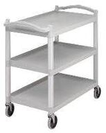 Kørebord grå m/3 hylder Cambro B1015 x D540 x H950 mm