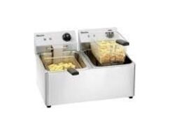 Friture SNACK IV A162812E dobbelt 2x8 L Bartscher - bordmodel