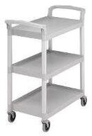 Kørebord grå m/ 3 hylder Cambro B835 x D413 x H965 mm