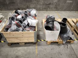 2 stk paller med div. Fittings