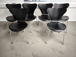 6 stk. spisebordsstole FRITZ HANSEN AJ 3107