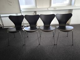 4 stk. Spisebordsstol FRITZ HANSEN AJ 3107