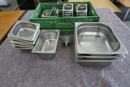 Various gastro trays