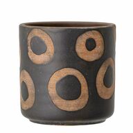 BLOOMINGVILLE Avo Deco Flowerpot, Black, Terracotta 