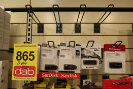16 stk. USB stik m.m.