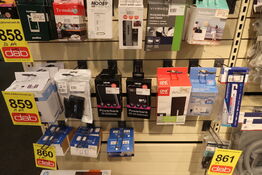 18 dele elektronik produkter m.m.