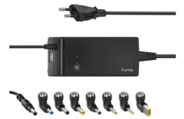 3 pk. HAMA universel notebook-oplader (90 Watt)