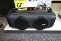 Streetz B100 Bluetooth boombox med LED, sort