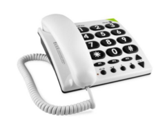 Doro PhoneEasy 311C Telefon med ledning, hvid 