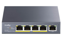 Cudy GS1005P er en 5-port Gigabit PoE-switch