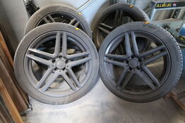 4 stk. alufælge med dæk CONTINENTAL 255/40R20VXL