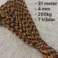 7 stk. Tiger Stripe tovværk/faldskærmsliner