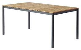 Cinas Mood Classic havebord i antracit/teak 208x100 cm