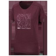 iXS Flow Women Tech tee Contour raisin 42