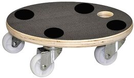 6 stk. HOME It® Krukkevogn i finér Ø30 cm