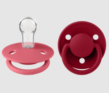12 pk. BIBS Coral & Ruby Silicone - Bibs de Lux (0-36m)