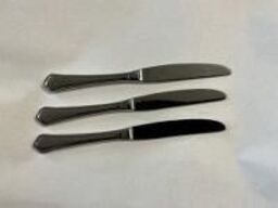 50 stk. Brugt Bordkniv Chippendale massiv 215 mm mrk. Chippendale på bladet