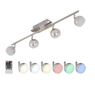 Briloner rgb led Lampe krom m. remote(ubrugt)