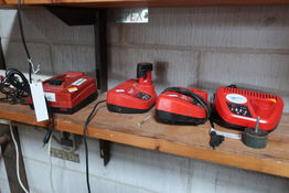 4 stk. Laddere HILTI/MILWAUKEE 