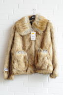 Jakke Traci Faux Fur Natural Fox str.: 38