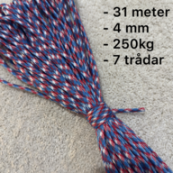 248 meter Faldskærmsline