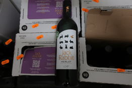 6 flasker rødvin JACK RABBIT MERLOT