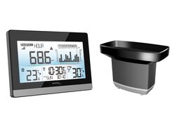 Techno Line DCF-77 radiostyret ur og regn monitor