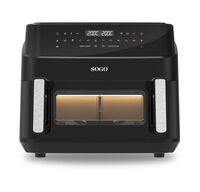 Sogo dual basket airfryer, 2200-2600W - 10,5 liter