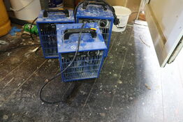 3 stk. varmeblæsere BLUE ELECTRIC