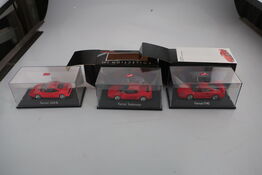 3 stk. modelbiler HERPA Ferrari F40, 348 tb, Testarossa