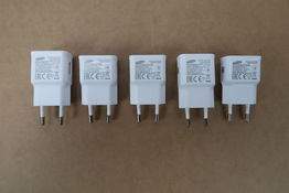 5 x Original Samsung USB ETA0U83EWE 230V oplader