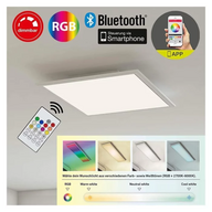 6 stk. briloner led rgb panel m. remote og app 29,5 cm(ubrugt)