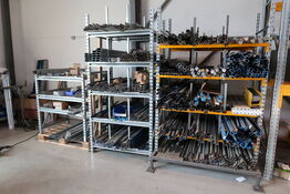 3 stk. lagerreoler uden indhold