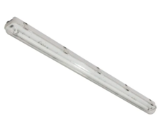 3 stk. Polyesterarmatur Alaska3 til 2 x T8 LED rør 1260 mm